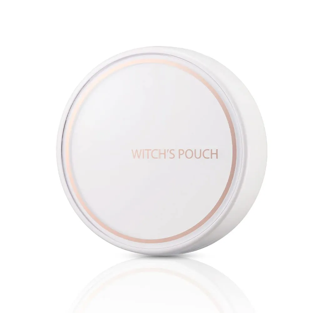 Witch's Pouch Essence Serum Facial Deep Hydration Radiant Barrier BB Cushion Foundation SPF38 PA   Cover Long Lasting Toneup Moisture Korean Makeup (21 Light Beige)