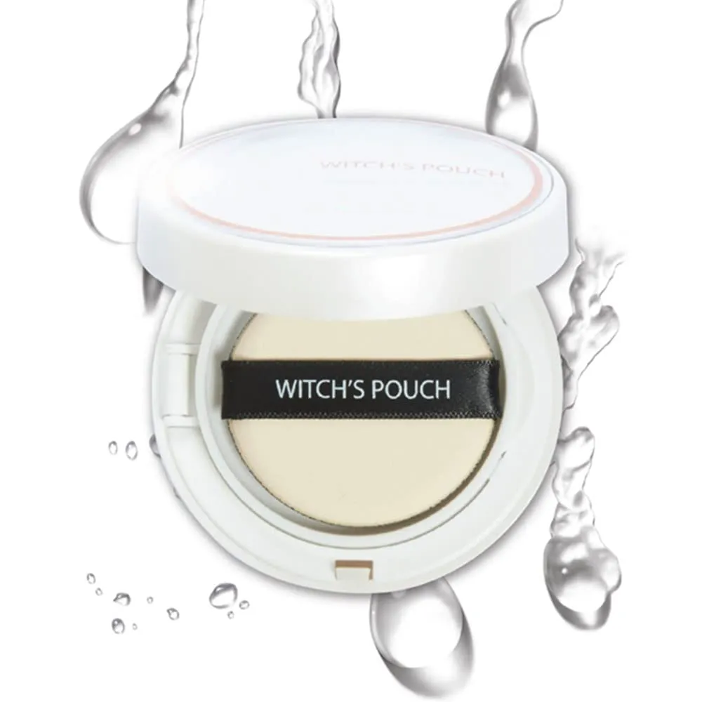 Witch's Pouch Essence Serum Facial Deep Hydration Radiant Barrier BB Cushion Foundation SPF38 PA   Cover Long Lasting Toneup Moisture Korean Makeup (21 Light Beige)