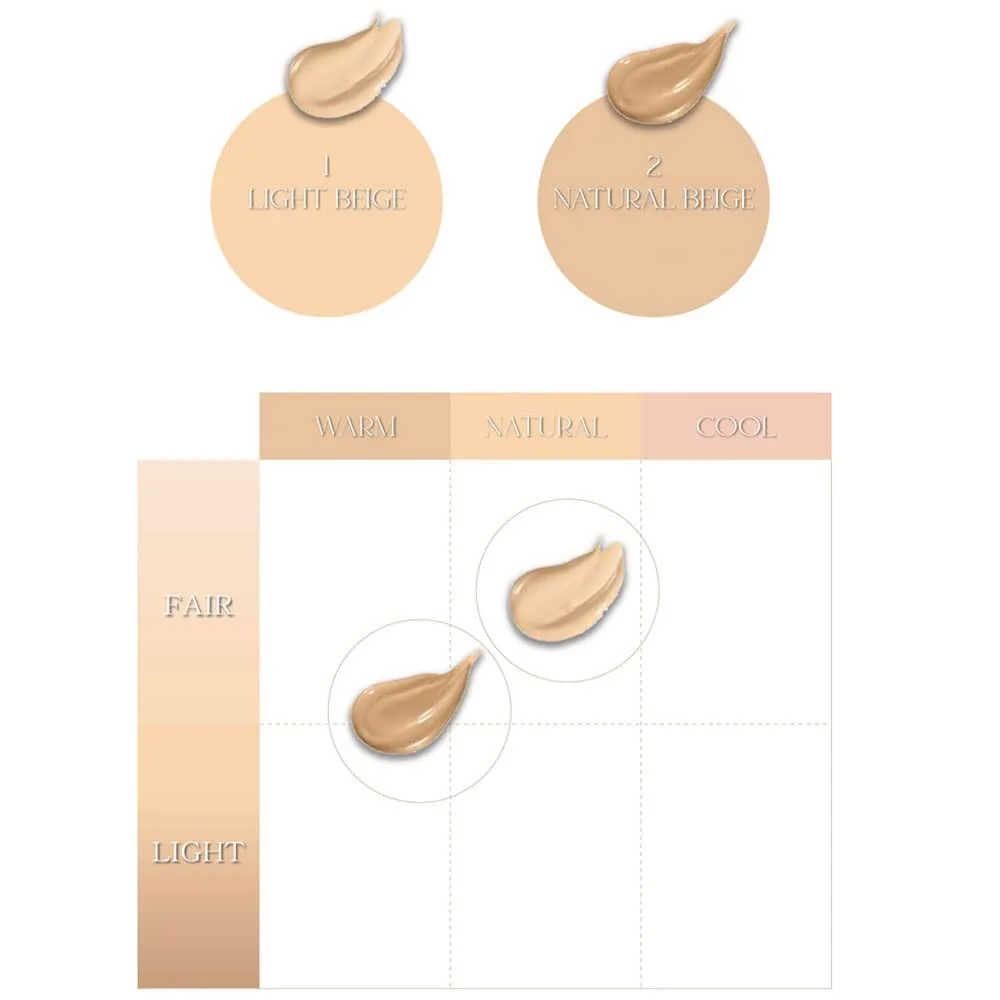 Witch's Pouch Essence Serum Facial Deep Hydration Radiant Barrier BB Cushion Foundation SPF38 PA   Cover Long Lasting Toneup Moisture Korean Makeup (21 Light Beige)