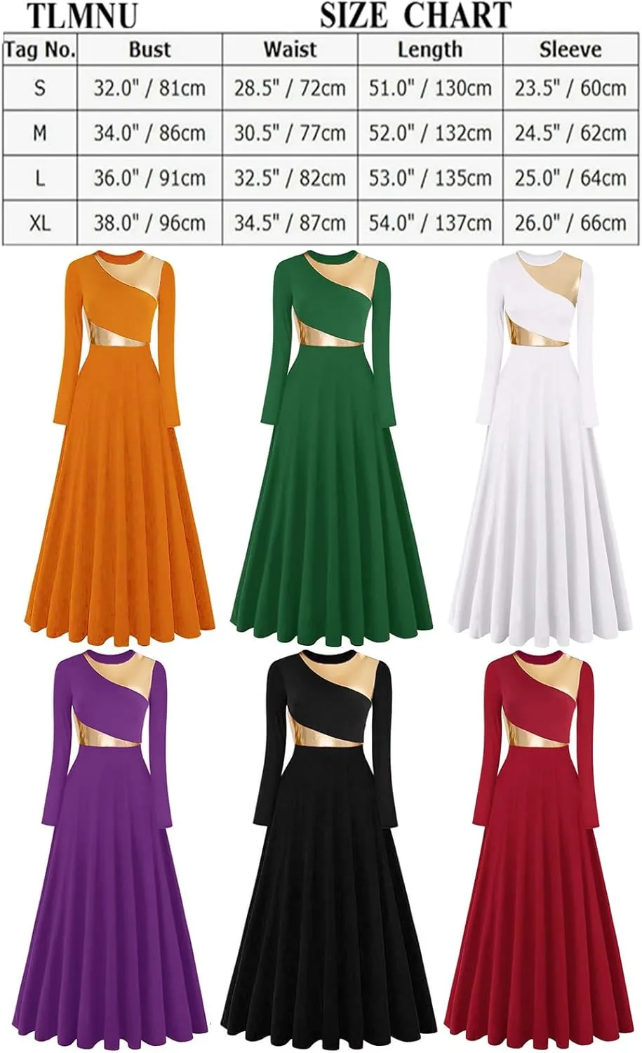 Women Worship Liturgical Dance Dress Full Length Church Robe Modern Praise Dance Dress Lyrical Headwear