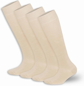 Women’s Bamboo Knee High Socks- Super Soft, Odor Free-4 Pairs