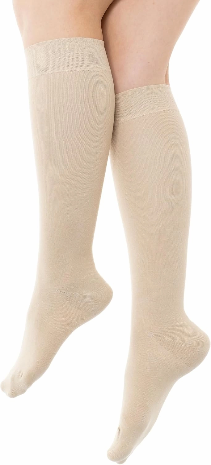 Women’s Bamboo Knee High Socks- Super Soft, Odor Free-4 Pairs