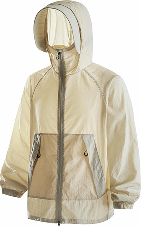 Women’s Outdoor Hiking UV Shirts Summer Sun Protection Jacket Long Sleeve UPF 50  Hooded Coat with Zip Pockets