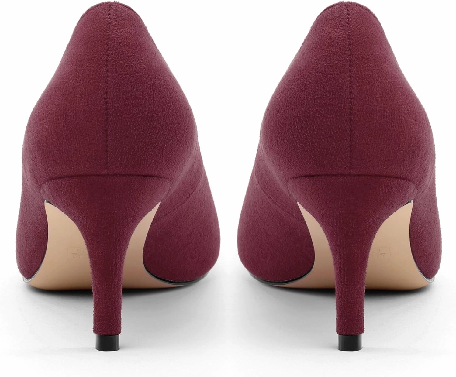 Women's Stiletto High Heel Square Toe Pumps, Sexy Party Closed Toe Classic Dress Heeled Shoes with Square Buckle 2.5in