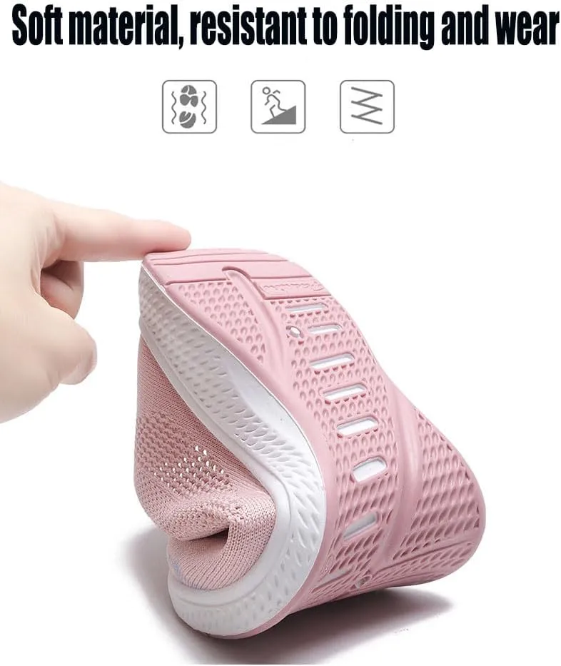Women's Breathable Mesh Orthopedic Sneakers,Casual Fashion Non-Slip Walking Shoes Comfortable Soft Sole Slip-on Loafers Tennis Shoes
