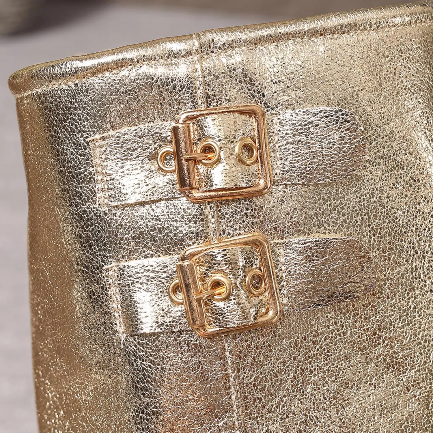 Women's Gold & Silver Western Riding Boots - Cowgirl Boots with Wide Cuff for Teen Girls & Adultfor Teen Girls & Adults