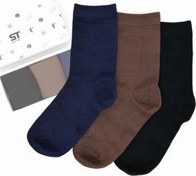 Womens Soft Bamboo Rayon Crew Socks Dress Seamless Toe Thin Socks 3-6 Pairs