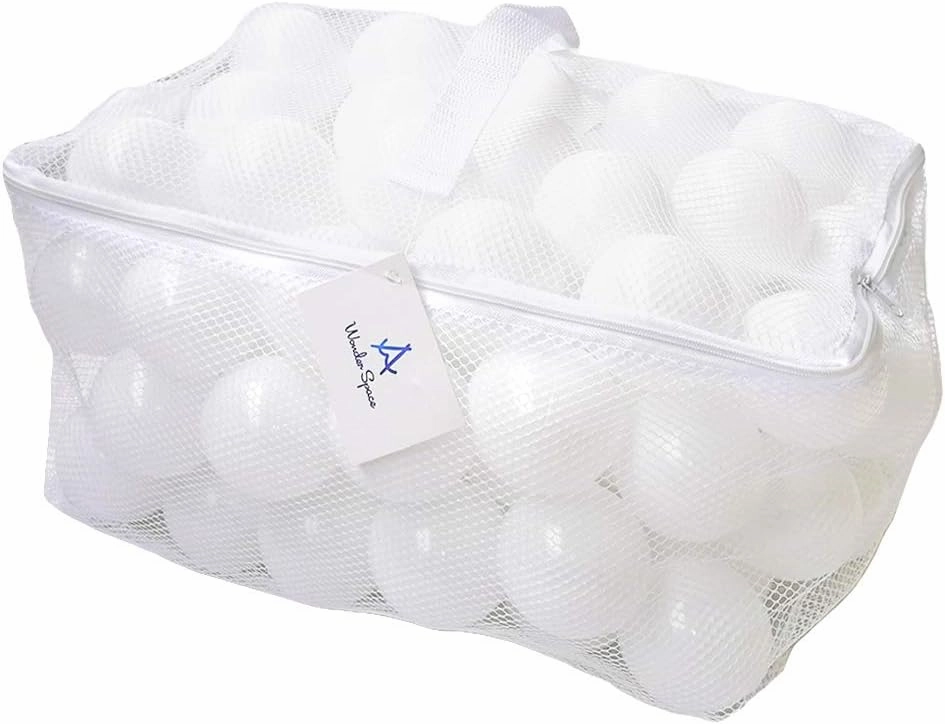 Wonder Space Soft Pit Balls, Chemical-Free Crush Proof Plastic Ocean Ball, BPA Free with No Smell, Safe for Toddler Ball Pit/Kiddie Pool/Indoor Baby Playpen