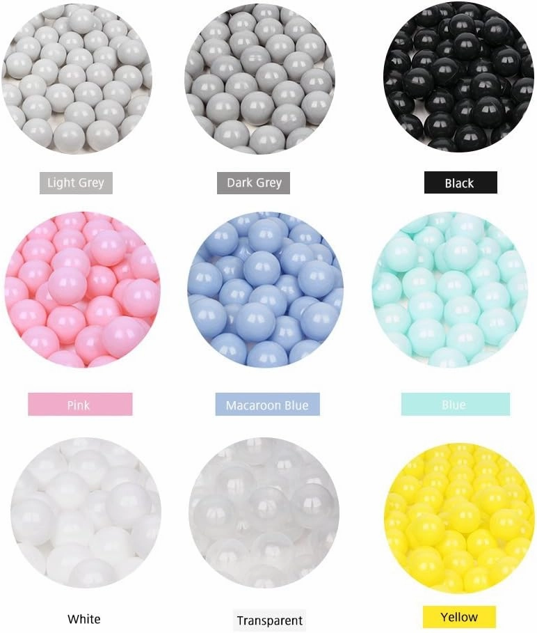 Wonder Space Soft Pit Balls, Chemical-Free Crush Proof Plastic Ocean Ball, BPA Free with No Smell, Safe for Toddler Ball Pit/Kiddie Pool/Indoor Baby Playpen