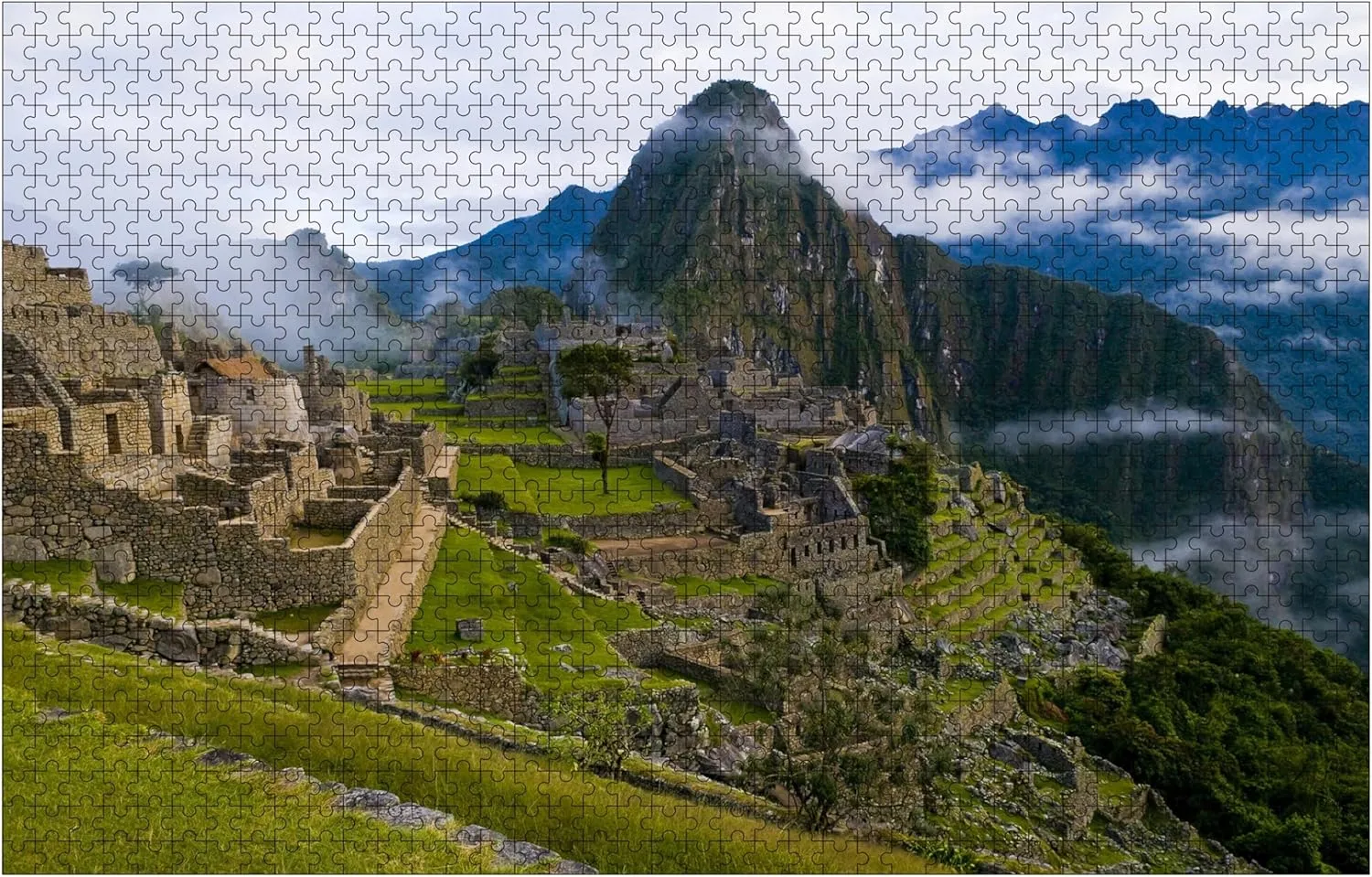 Wooden puzlle View of The archeological site of Machu Pichu Game Pieces for Whole Family to use time Home Wall Art or Perfectly Gifts 1000 PCS