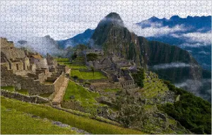 Wooden puzlle View of The archeological site of Machu Pichu Game Pieces for Whole Family to use time Home Wall Art or Perfectly Gifts 1000 PCS