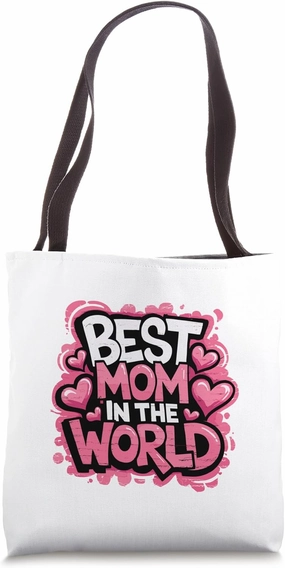 World's Best Mom, Design, Humor, Grandma Tote Bag
