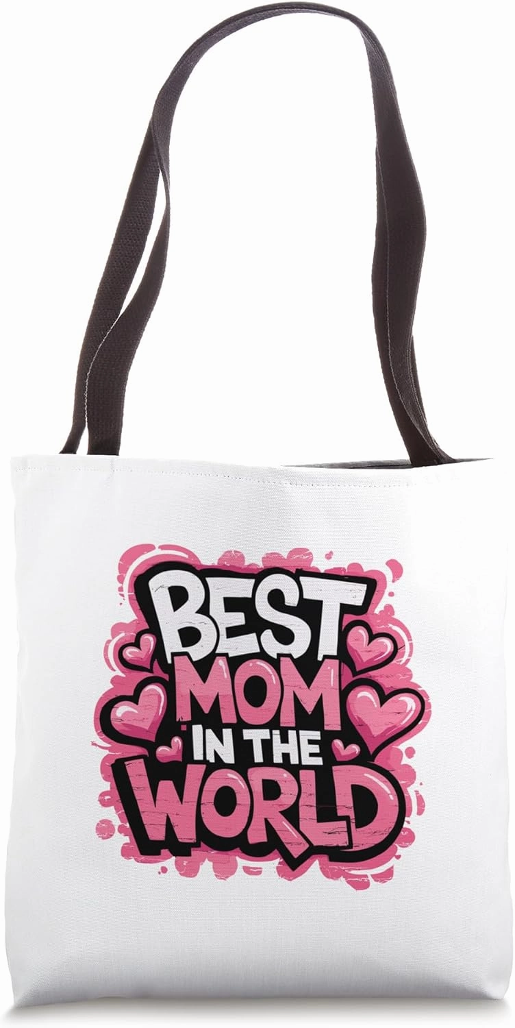 World's Best Mom, Design, Humor, Grandma Tote Bag
