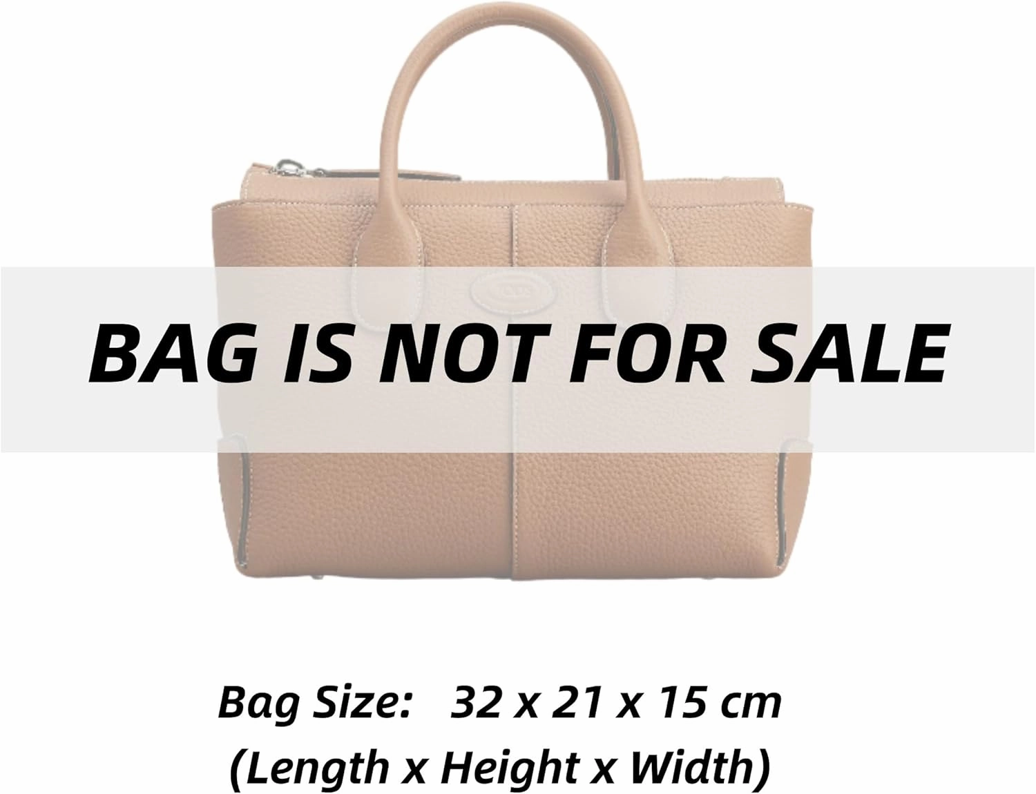 Xoppia Bag Organizer compatible with Tods Di Bag Small. Felt Insert Liner for Women Handbag. (Beige, Style A: Exposure)