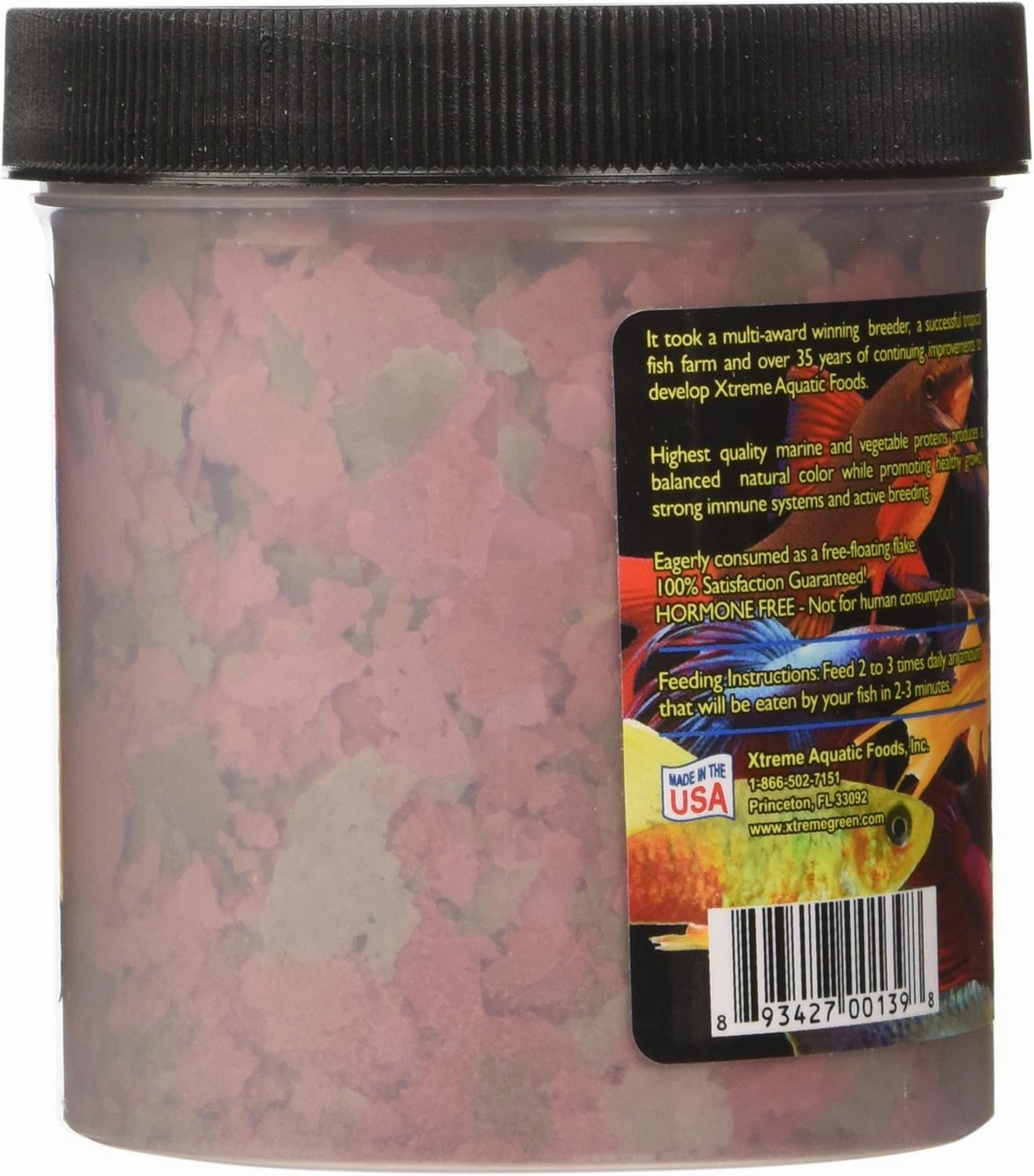 Xtreme Community Crave Flake - Krill & Spirulina Blend for Vibrant Colors, Immune Support and Digestive Health, Tropical & Freshwater Fish Nutrition – Premium Community Aquarium Food (2oz)