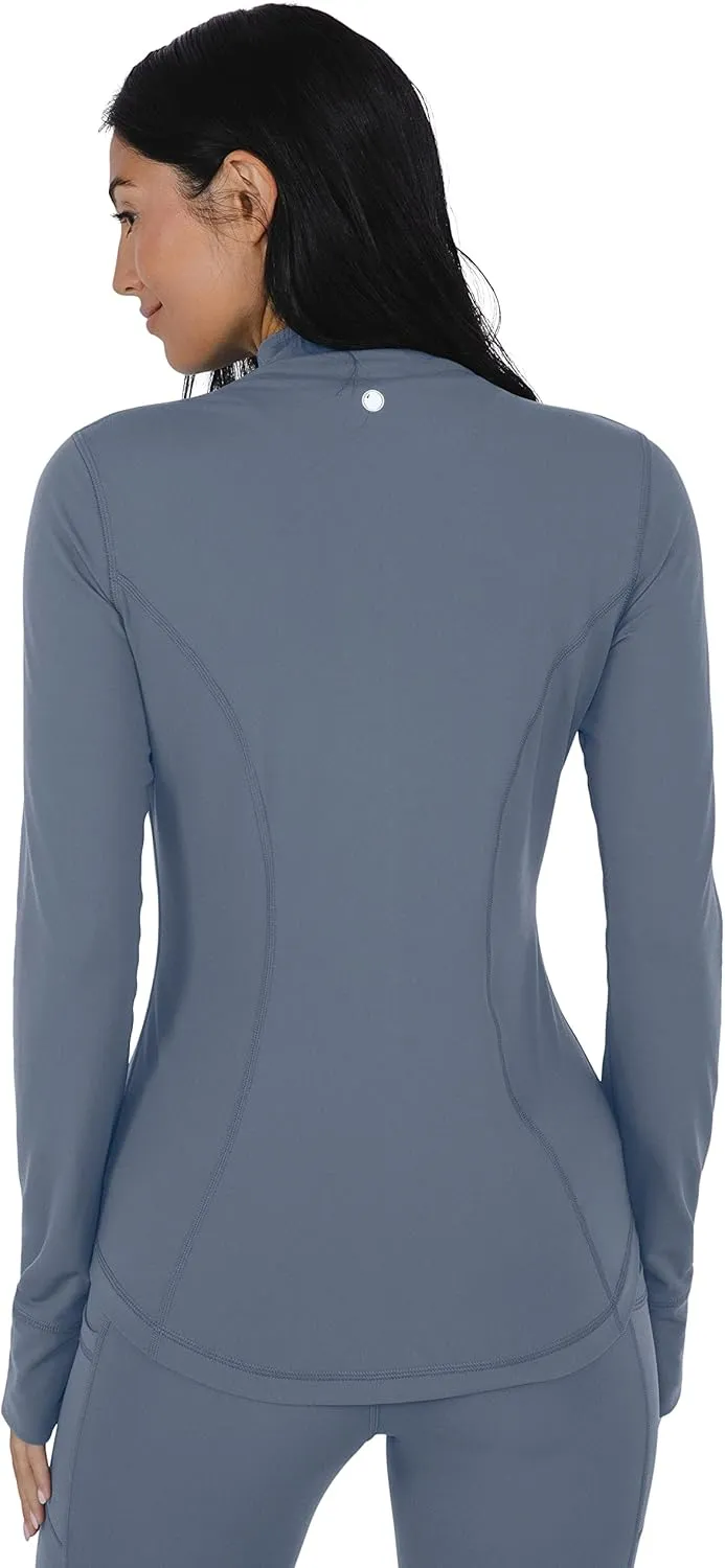 Yogalicious Womens Ultra Soft Lightweight Full Zip Yoga Jacket with Pockets