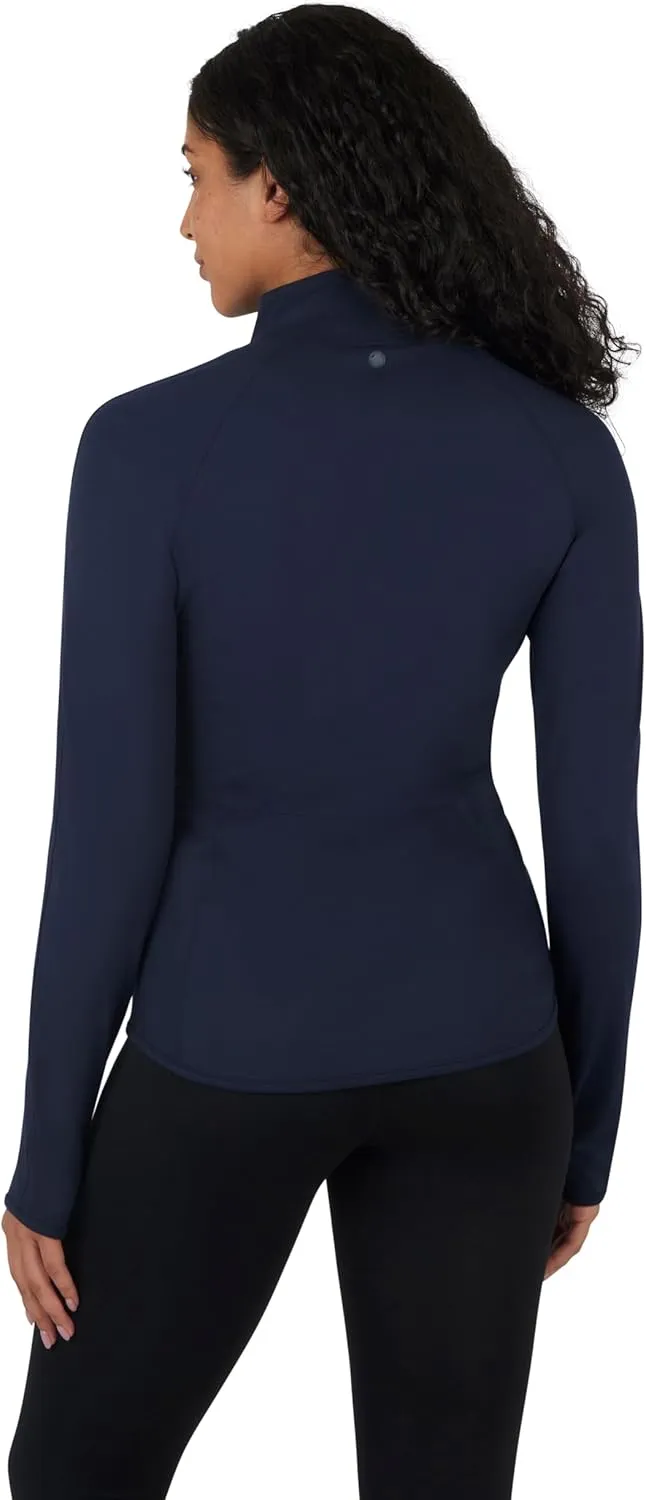 Yogalicious Womens Ultra Soft Lightweight Full Zip Yoga Jacket with Pockets
