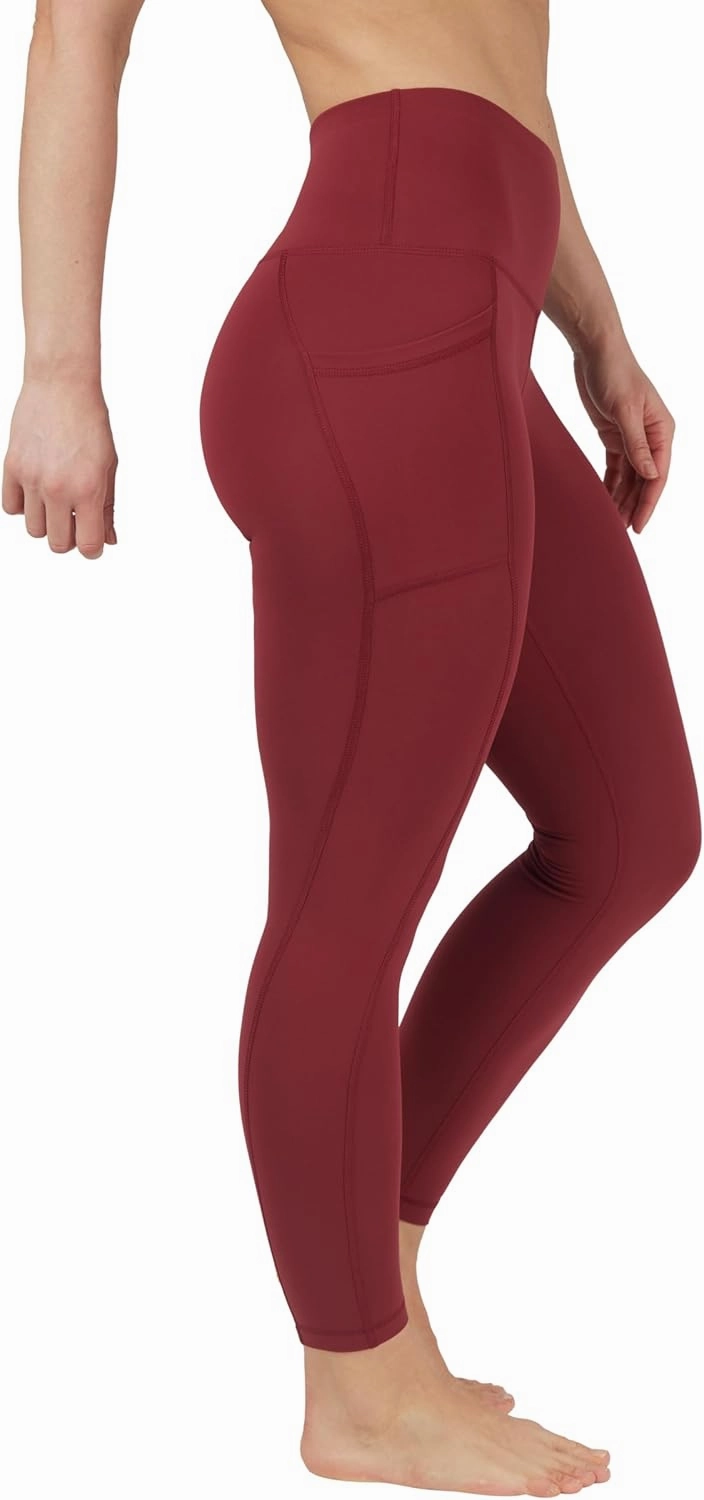 Yogalicious High Waist Ultra Soft 7/8 Ankle Length Leggings with Pockets for Women
