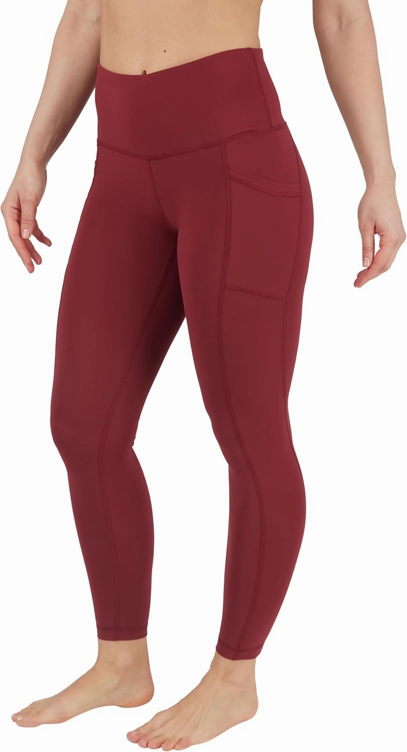 Yogalicious High Waist Ultra Soft 7/8 Ankle Length Leggings with Pockets for Women