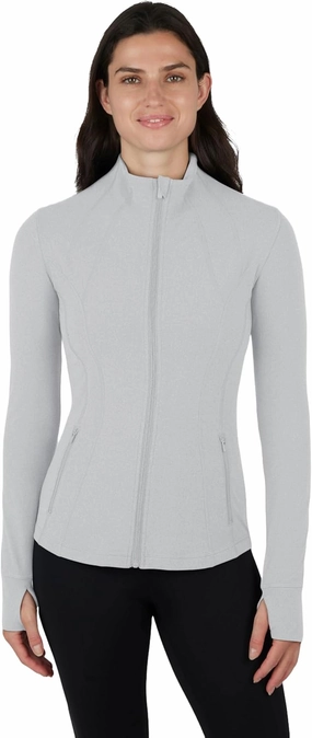 Yogalicious Womens Ultra Soft Lightweight Full Zip Yoga Jacket with Pockets