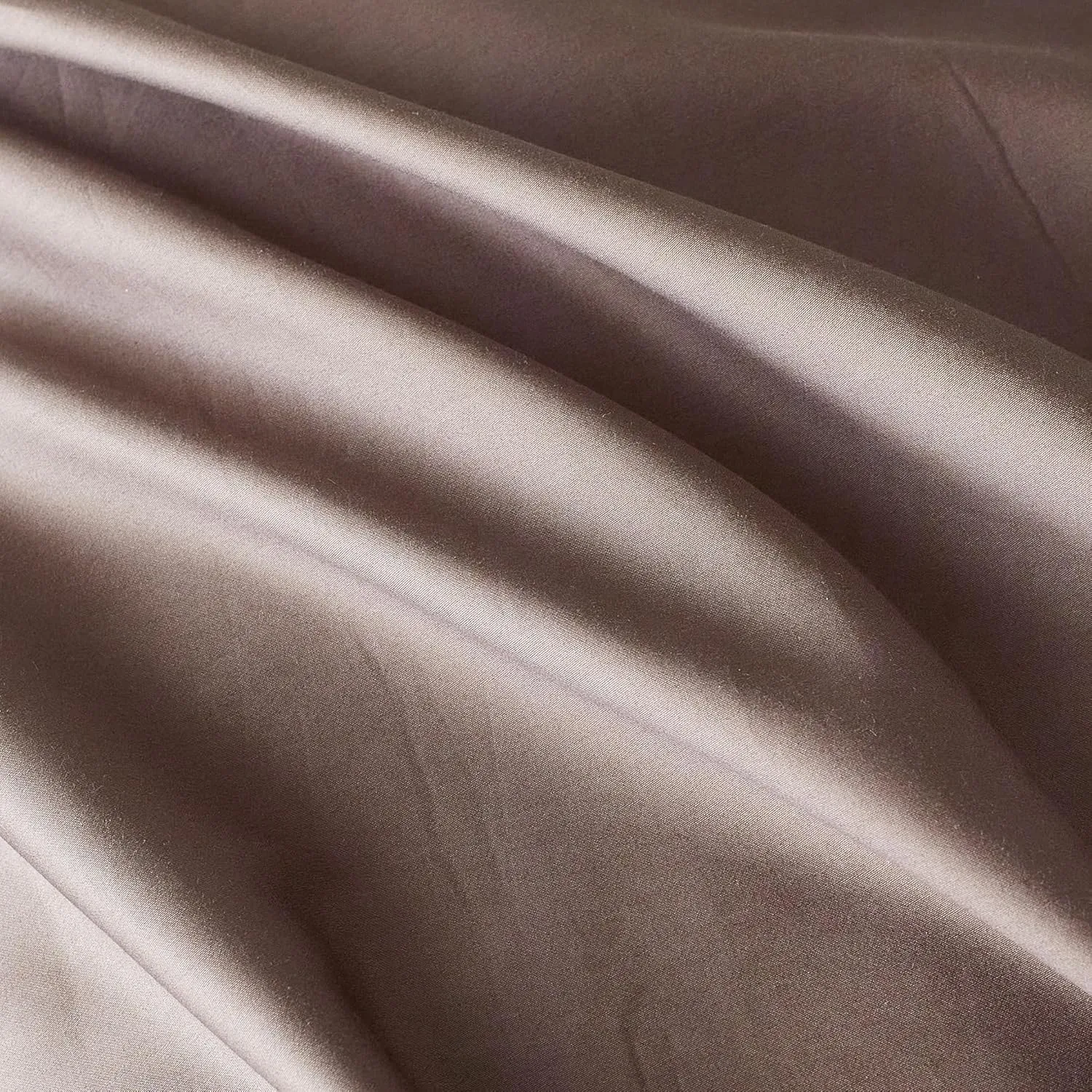 YuHeGuoJi Beige Brown Duvet Cover Queen 100% Egyptian Cotton 3 Pcs Set 1 Hotel Collection Double Solid Color Duvet Cover with Zipper Ties 2 Pillow Shams Decorative Brown Beige Hemmed Bedding Set