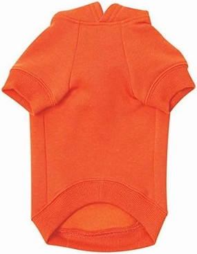 Zack & Zoey Dog Hoodies Bright Soft Cotton Hooded Sweatshirt for Dogs Choose Size & Color(Small Vibrant Orange)