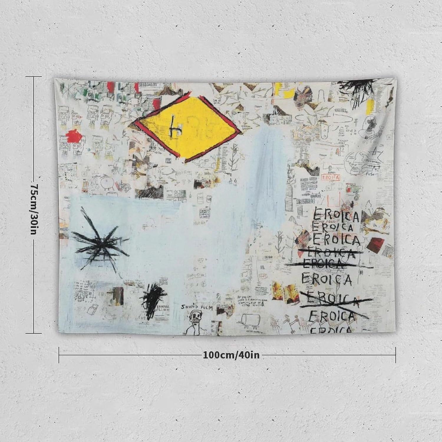 ZHXZYY Jean Michel Basquiat Eroica Ideal Birthday Or Holiday Gift30 x40