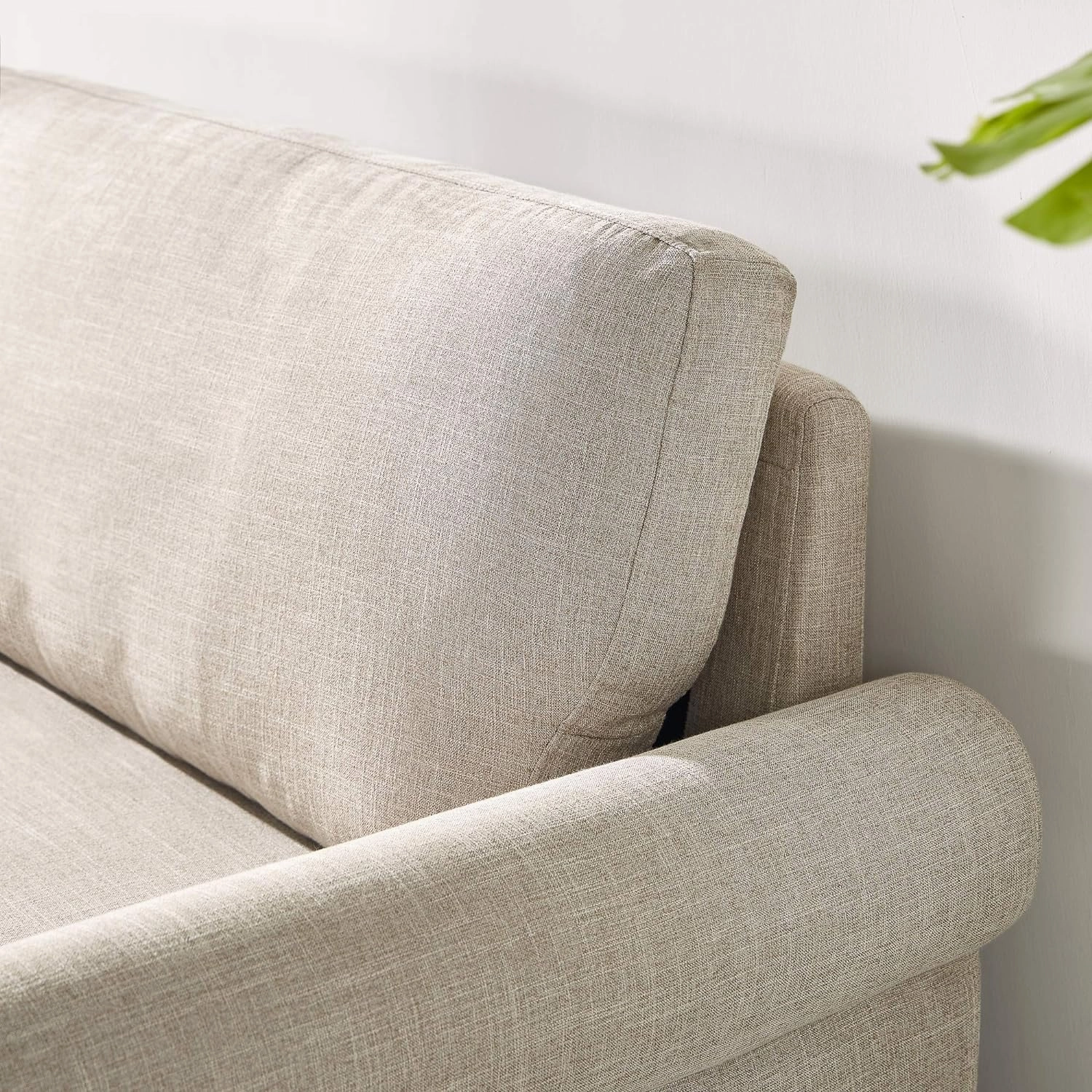 ZINUS Josh Loveseat Sofa, Easy, Tool-Free Assembly, Beige